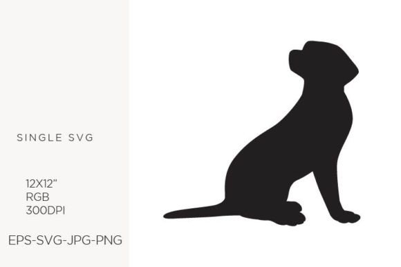 Black Puppy Dog Pet Svg Logo Icon