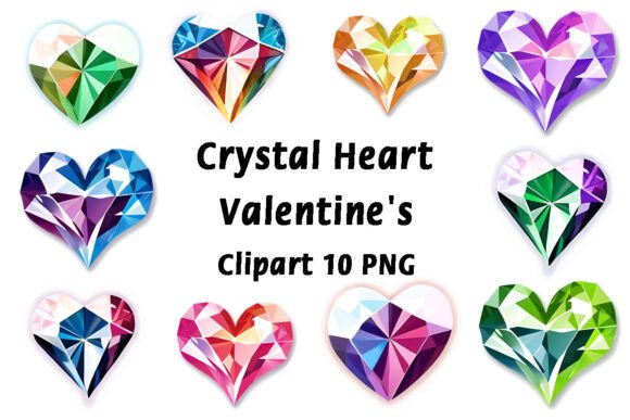 Bringing Elegance to Digital Design: The Power of Crystal Heart Valentine's Clipart