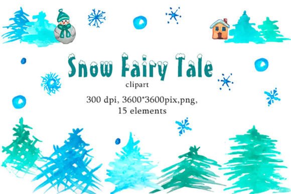 Bringing Winter Magic to Life with Watercolor Snow Clipart