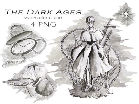 Clipart Black and White, Middle Ages, PNG: A Timeless Design Resource