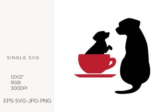 Puppy and Coffee, Dog, Pet Svg Logo Icon: A Strategic Asset for Brand Identity