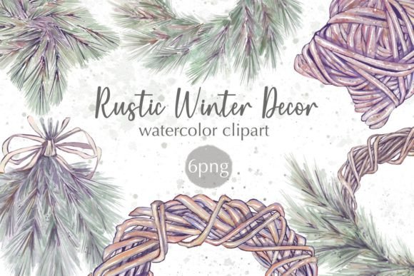 Rustic Winter Decor Watercolor Clipart: Elevating Your Seasonal Designs