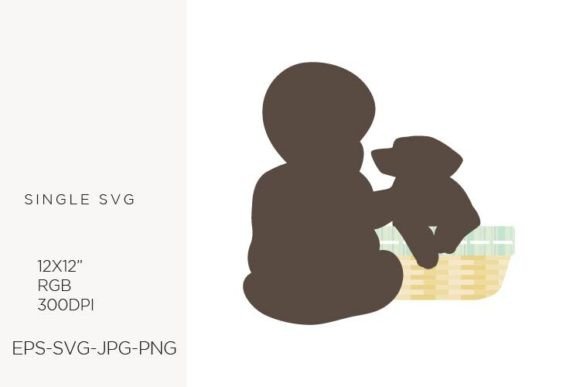 Silhouette of a Child and Puppy: A Practical Evaluation for Designers