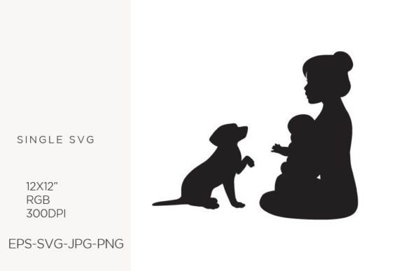Woman with Baby and Dog: A Comprehensive Guide to Vector Art Assets for Designers